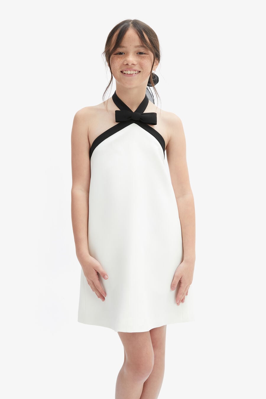 TIFFANY MINI DRESS in colour Orchid White
