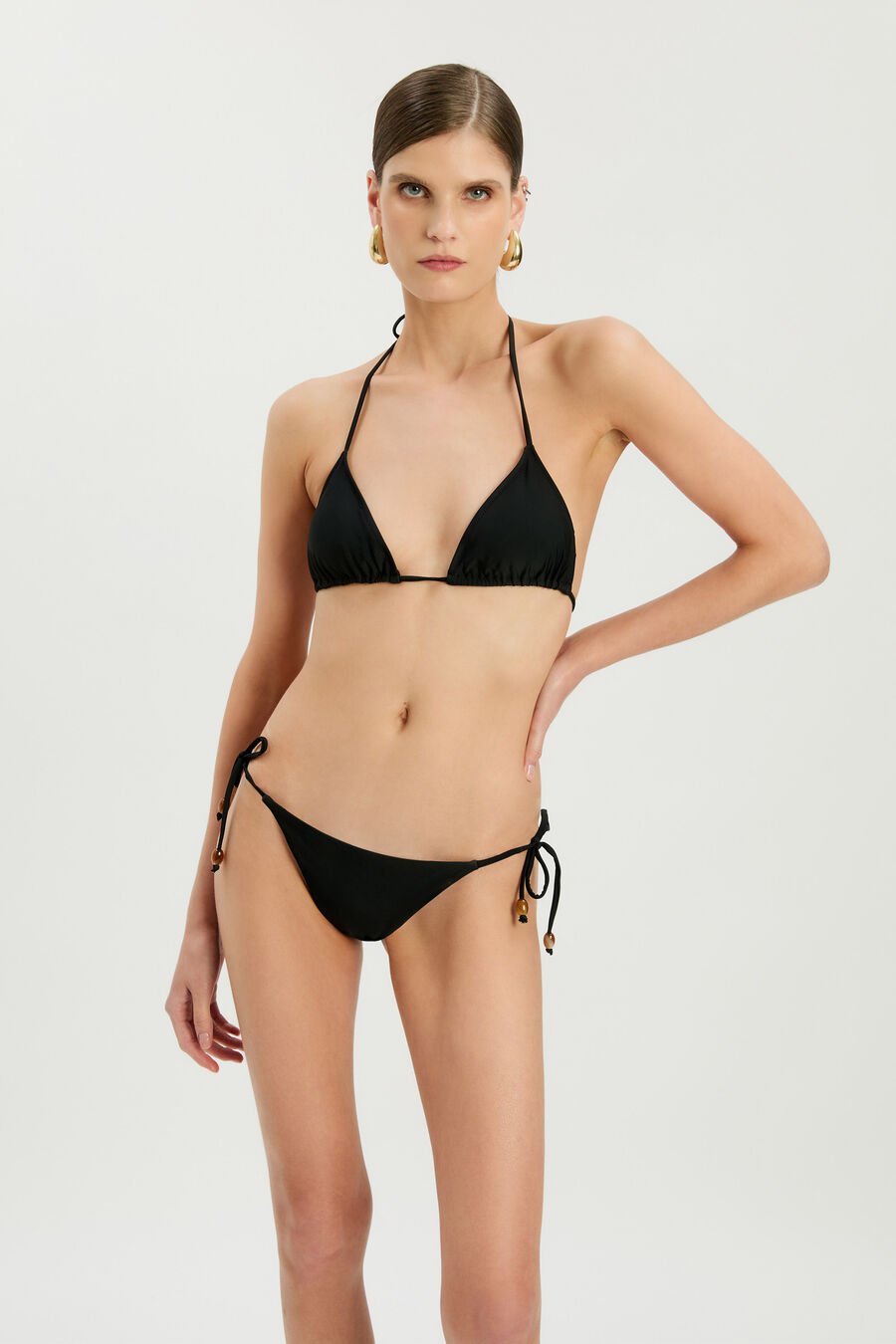 BLAKELY TIE BOTTOMS in colour Black