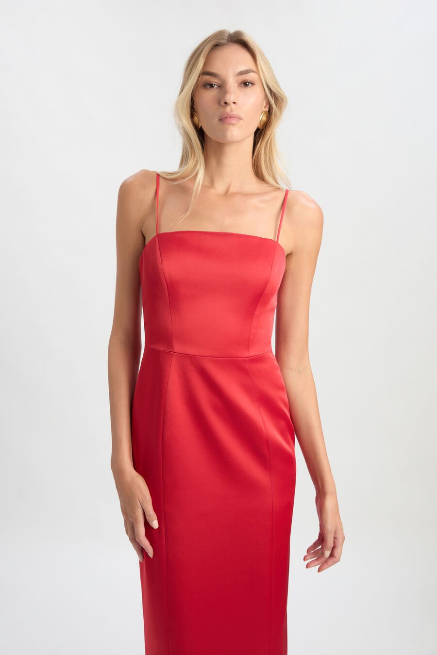 Lucille Satin Maxi Dress