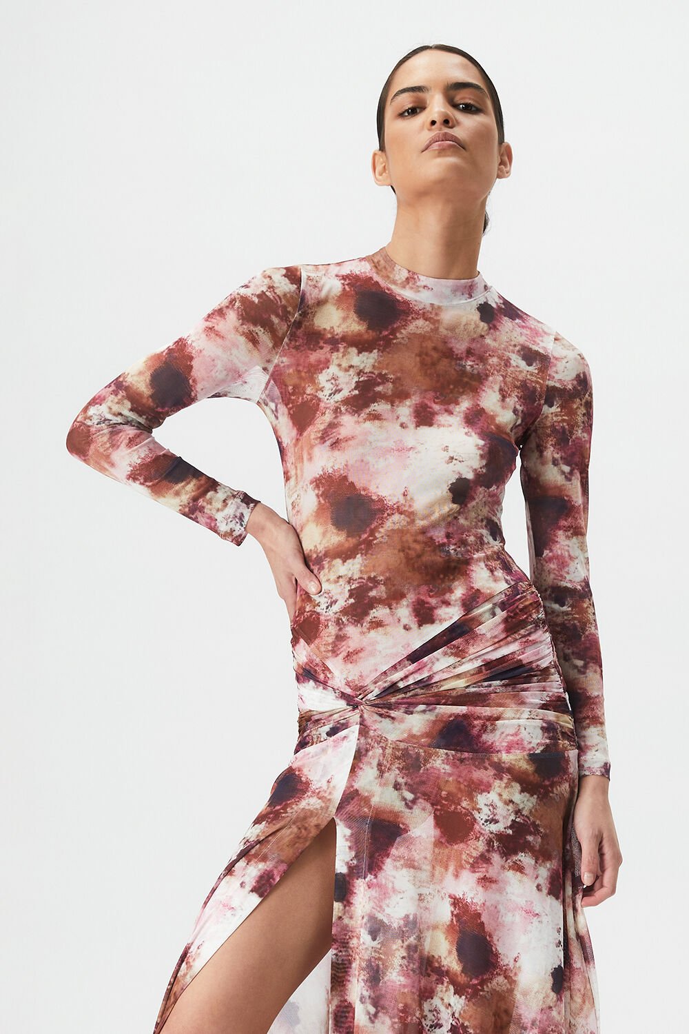 Patterned mesh dress shop