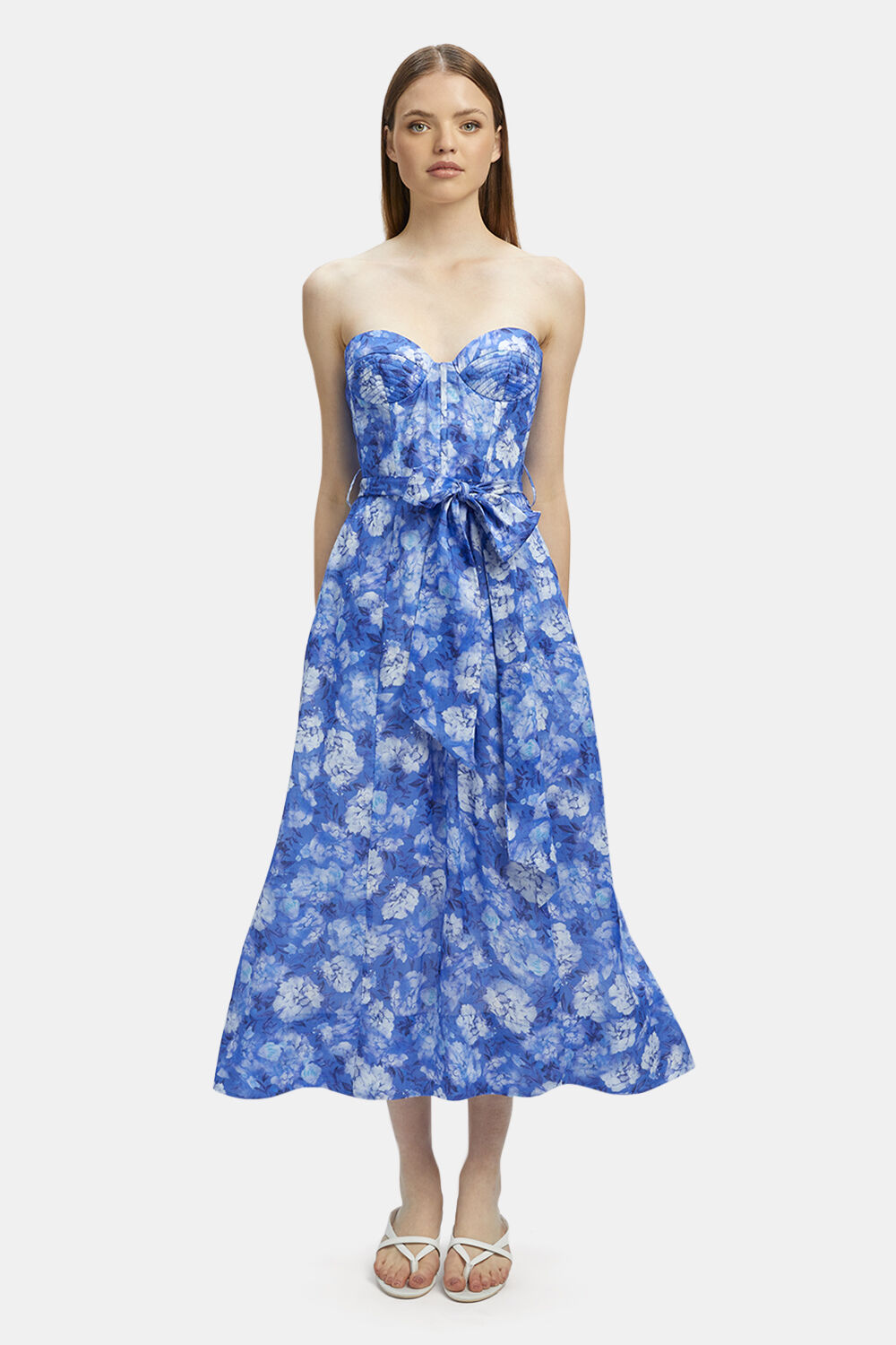 VIBRANT FLORAL MIDI DRESS