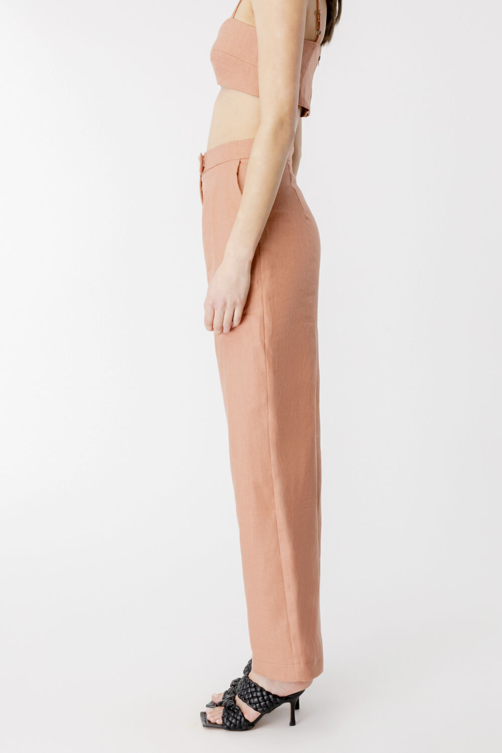 LANI TUCK PANT in colour CAVIAR