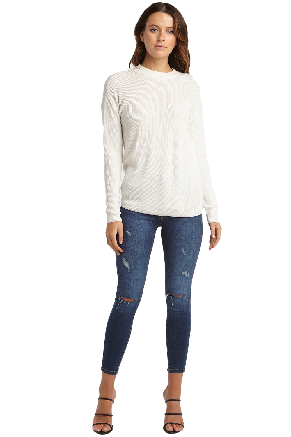 Bardot knot back sweater cheap