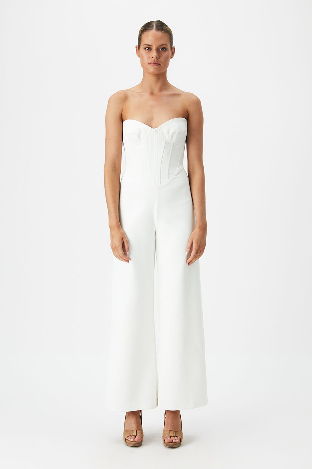 CASSIAN TAILORED PANTSUIT in colour CLOUD DANCER