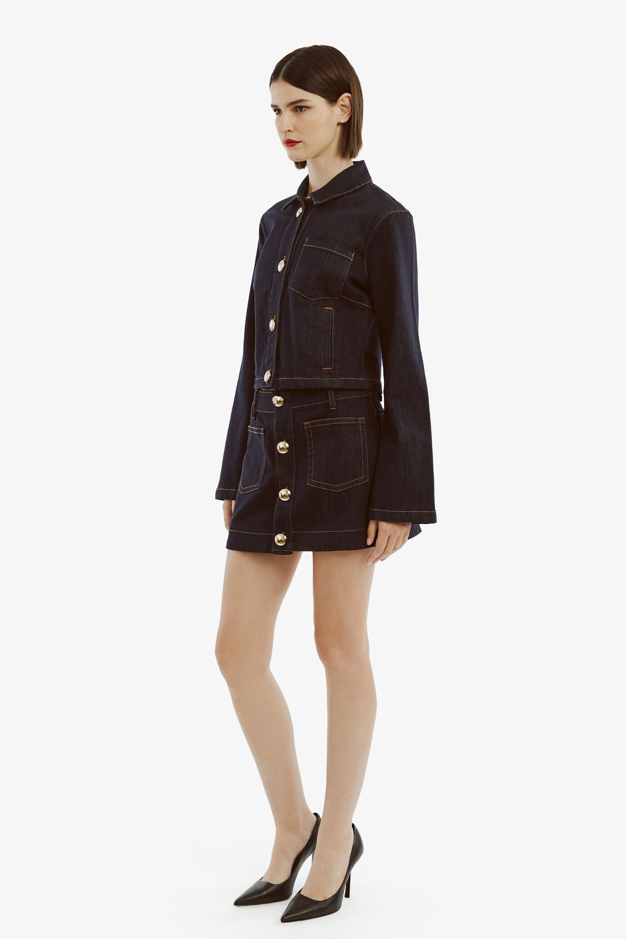 Lorenzo Denim Shirt In Dark Bardot