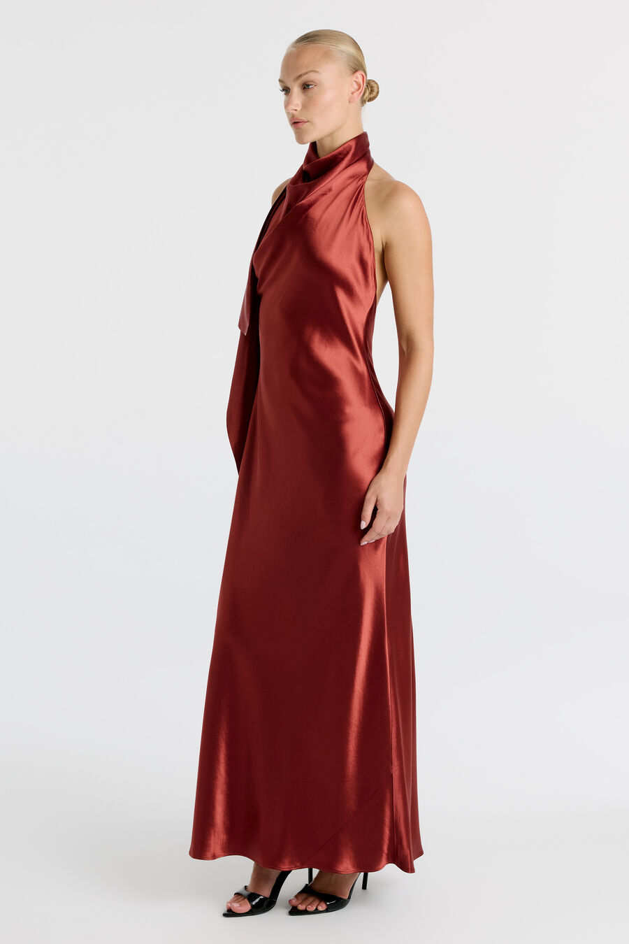 Sierra Drape Front Maxi Dress