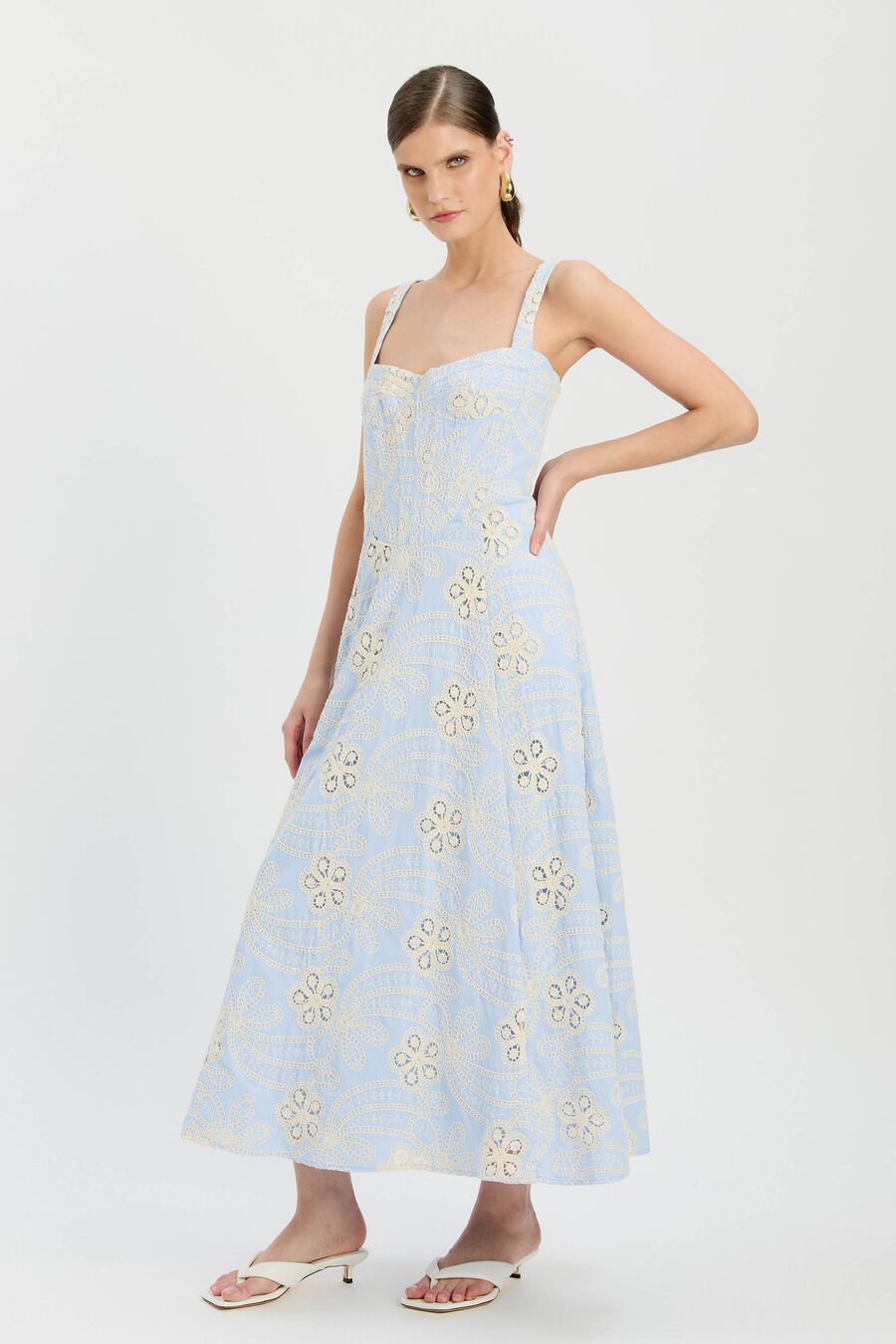 Lilah Corset Midi Dress