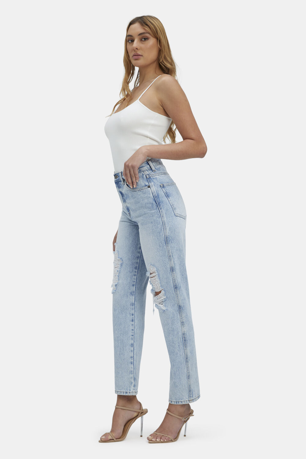 EVA STRAIGHT LEG JEAN in colour MIDNIGHT NAVY