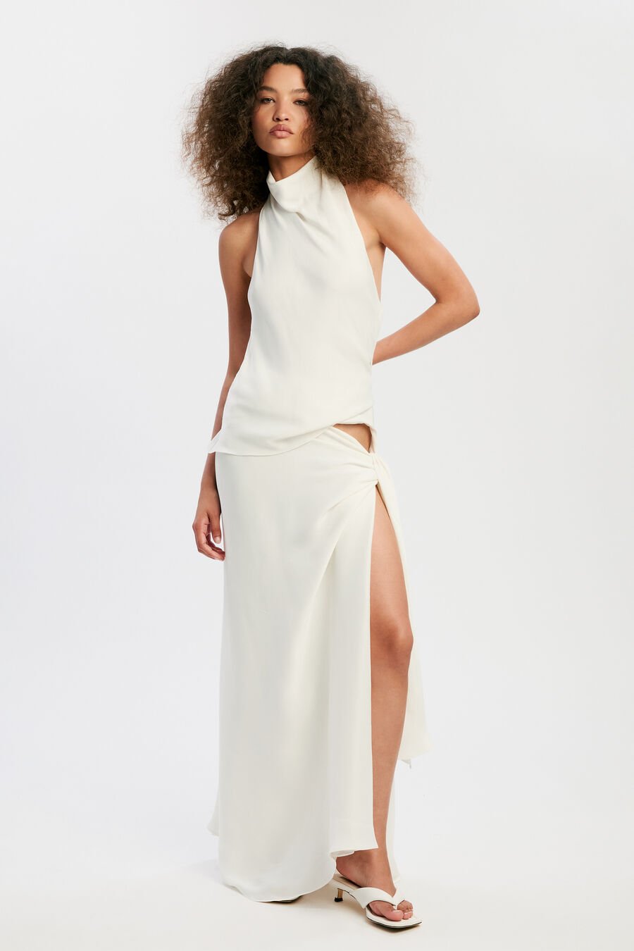 Solene High Cowl Neck Top