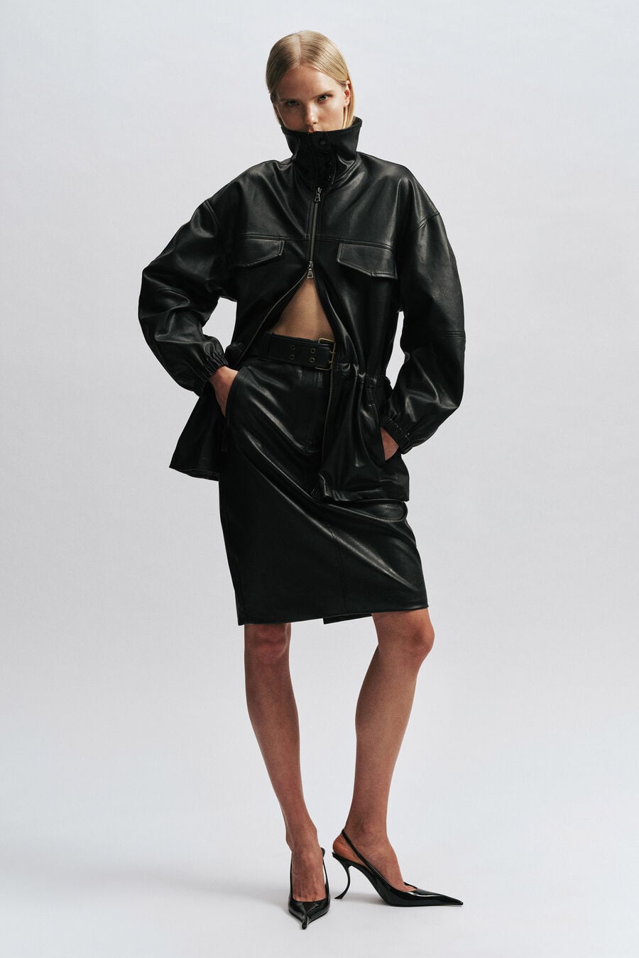 Lavelle Vegan Leather Skirt