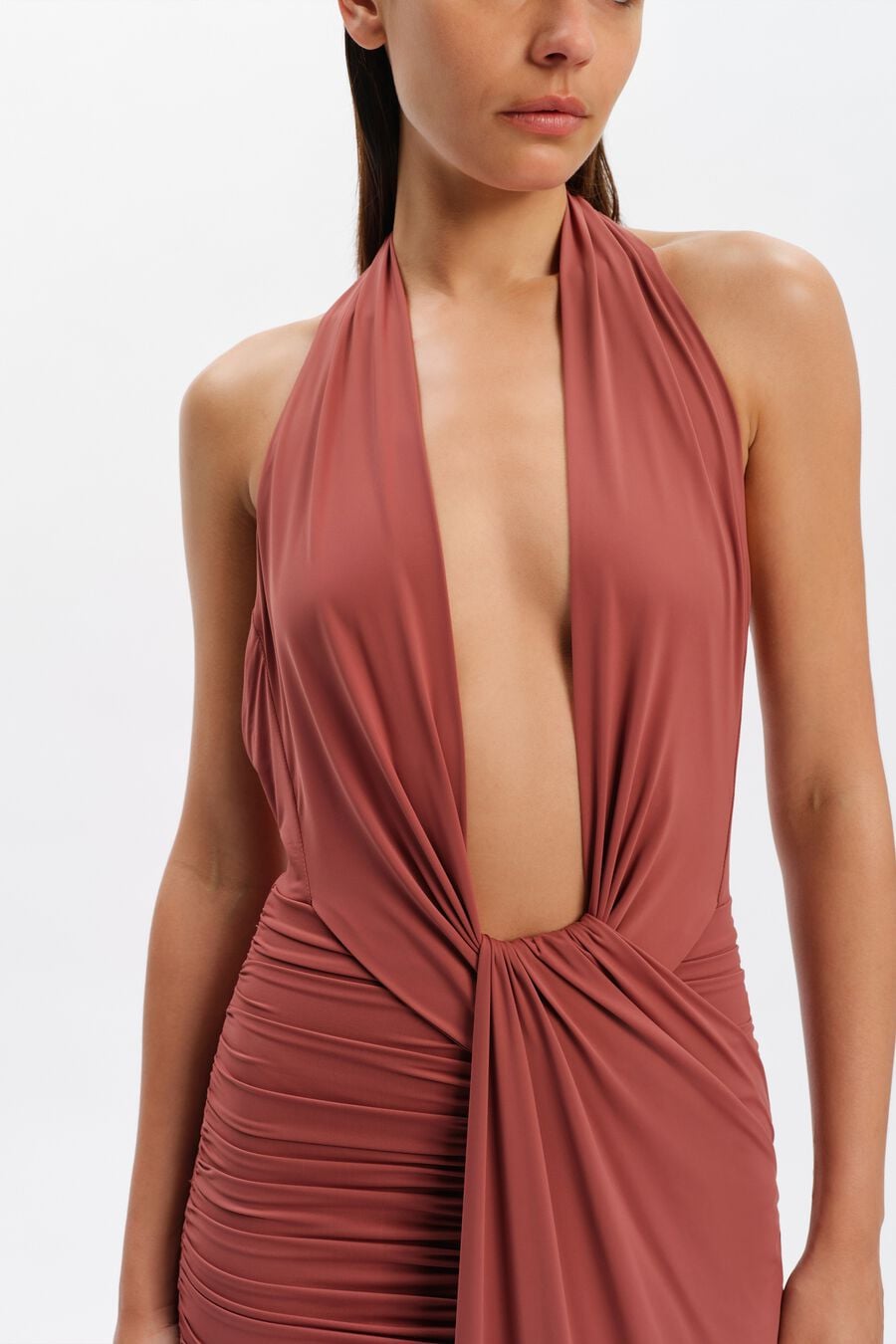 Ines Halter Neck Maxi Dress