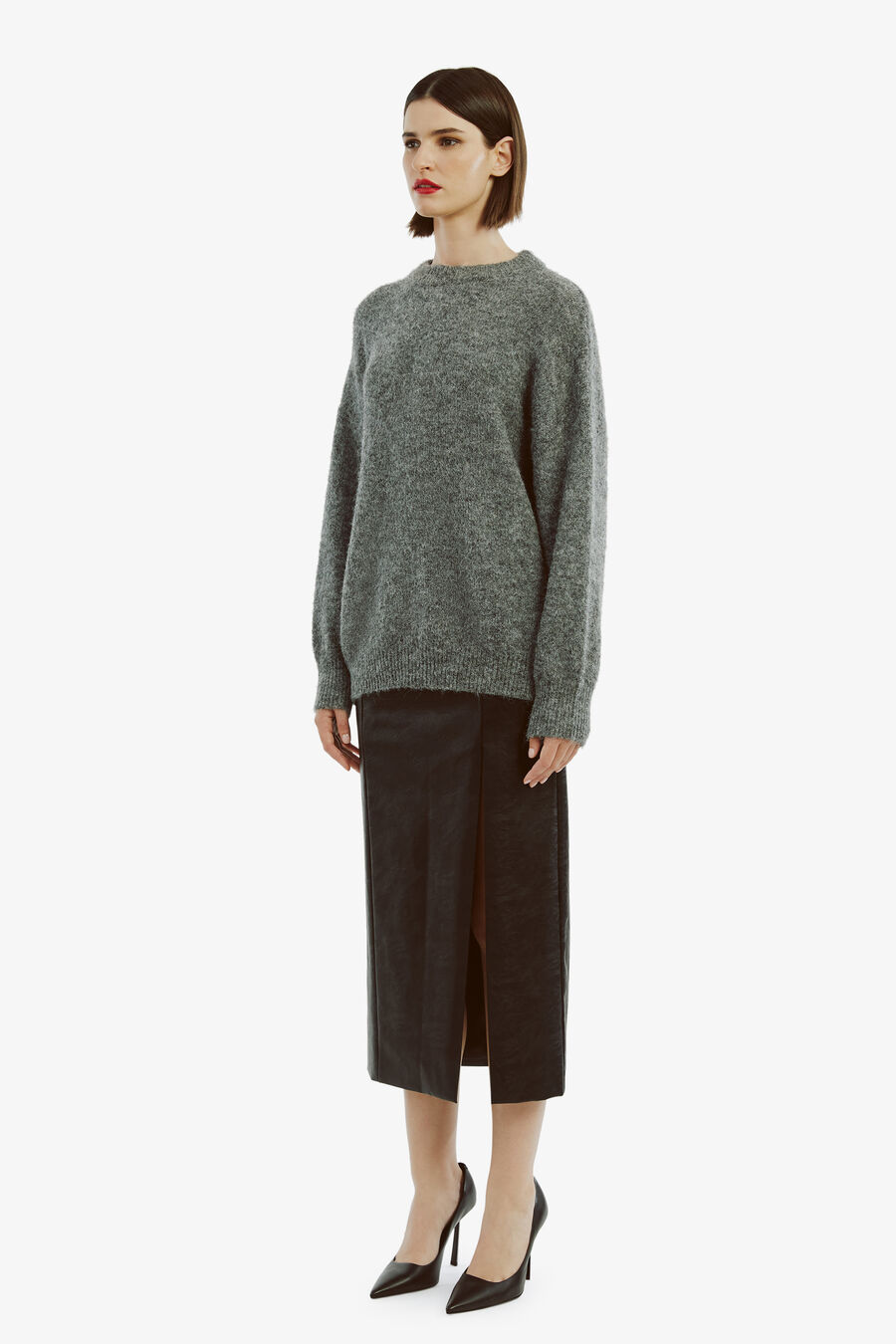 TAYTUM KNIT JUMPER in colour GREYMARLE
