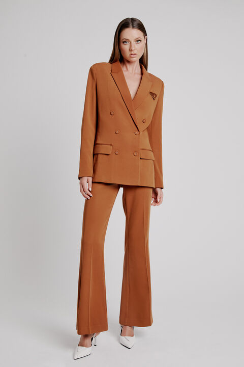 SLOANE CLASSIC BLAZER in colour COPPER BROWN