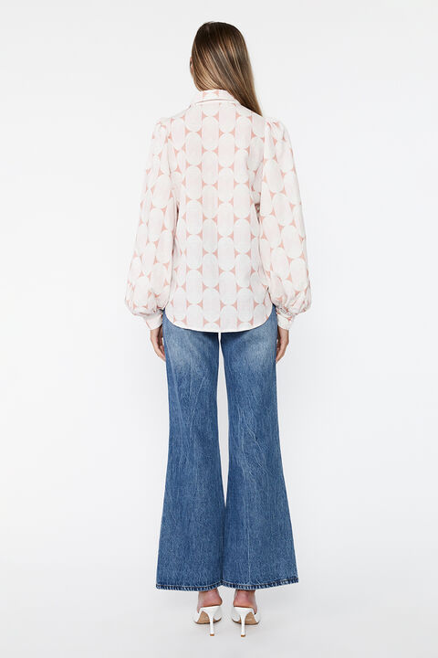 ABSTRACT PRINT SHIRT in colour SKYWAY
