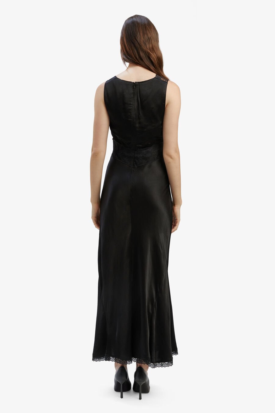 MENDEZ SLIP DRESS in colour BLACK