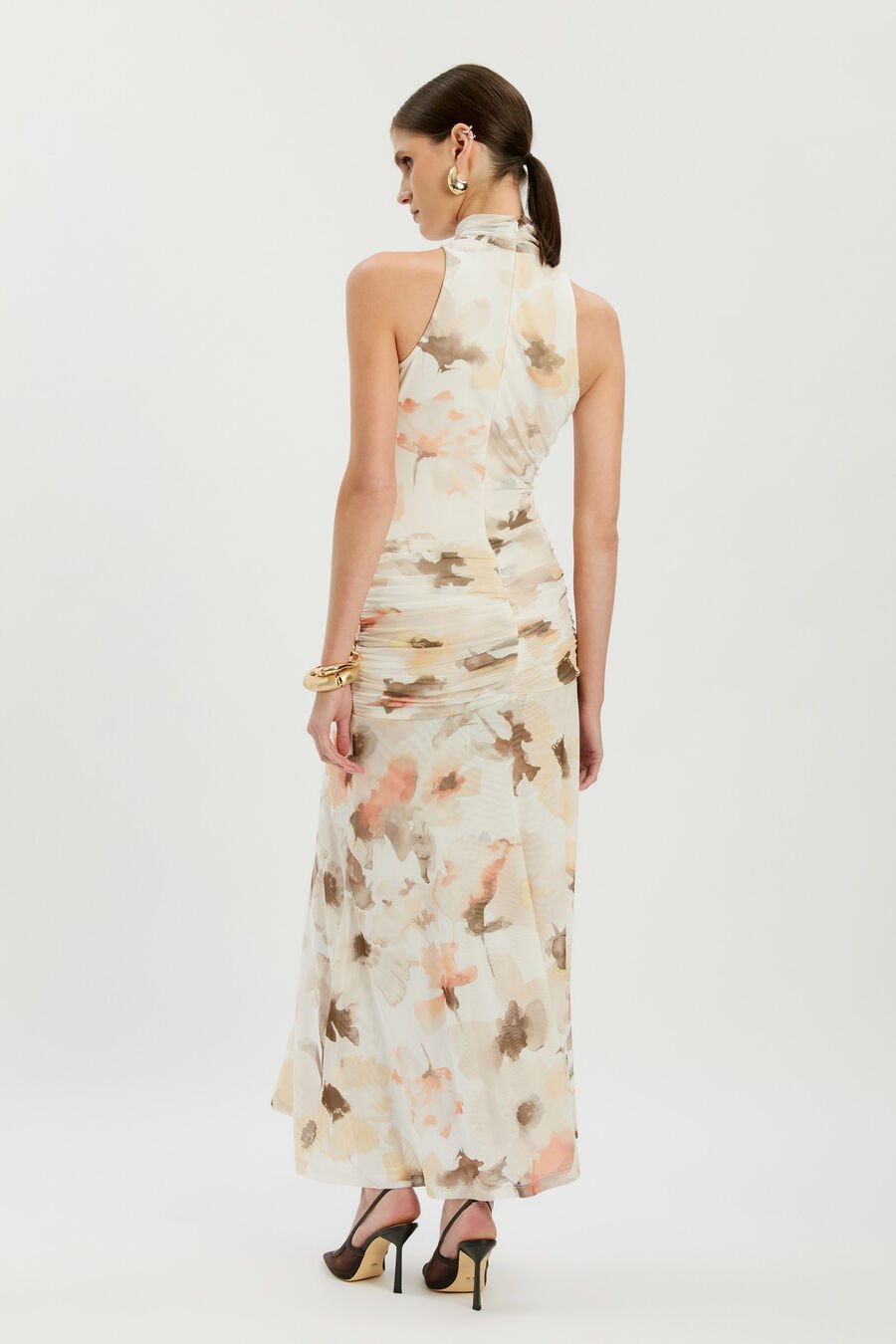 Leanna Mesh Midi Dress