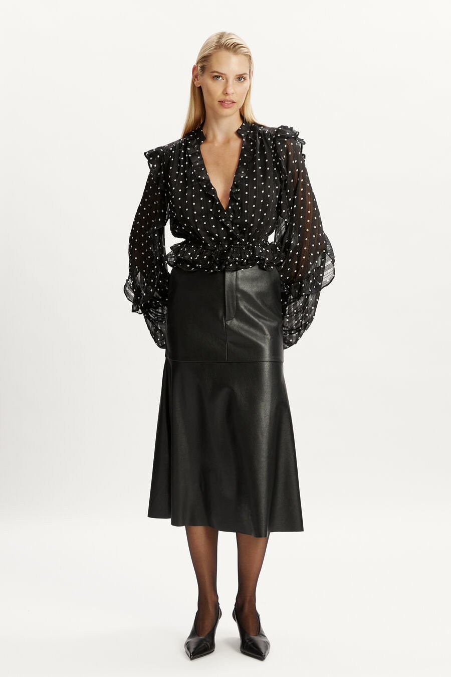 Kindra Vegan Leather Skirt