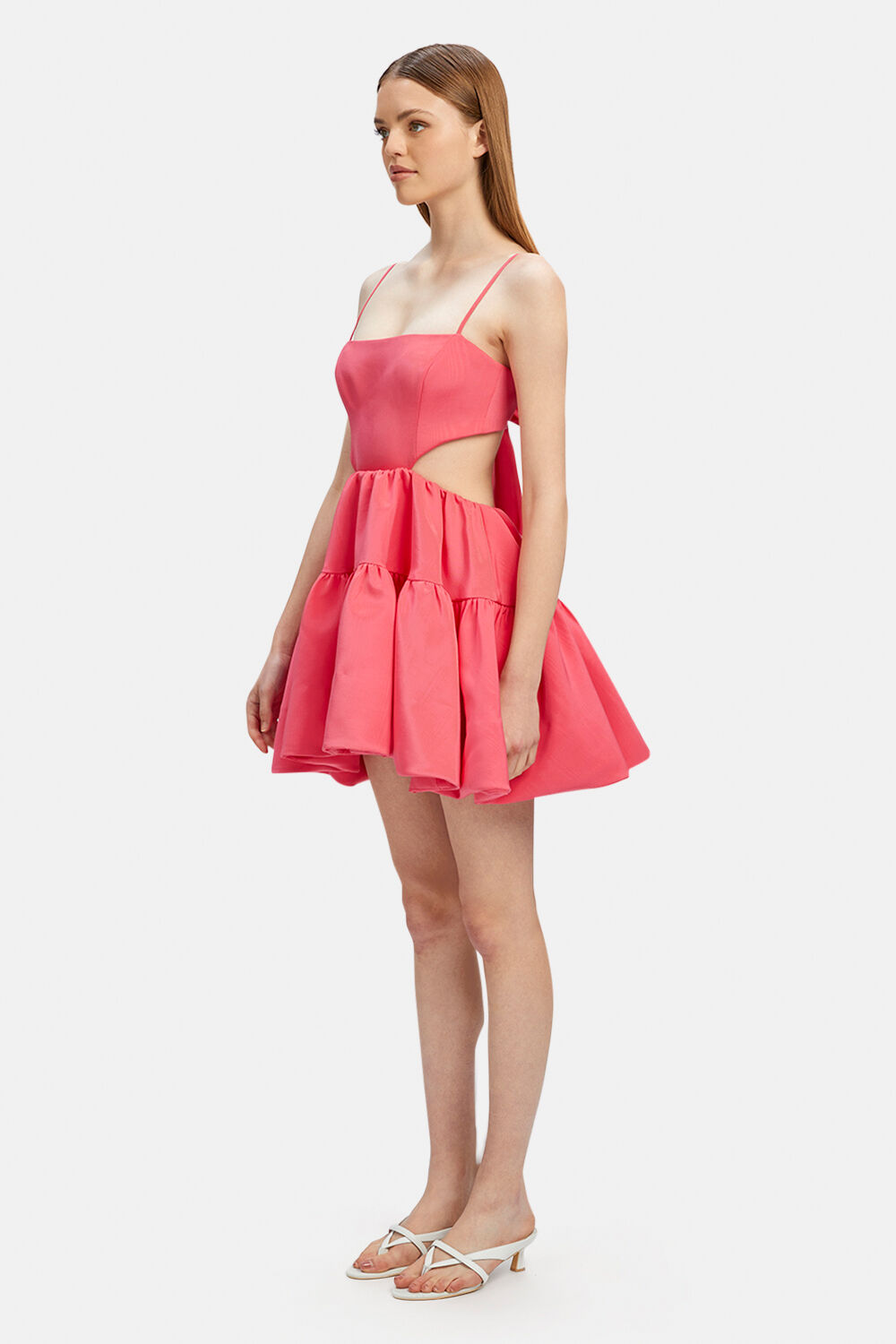 Bardot Rosie Dress Clay Ruffle Dusty Pink Faux Wrap Minidress Small Long  Sleeve iuu.org.tr