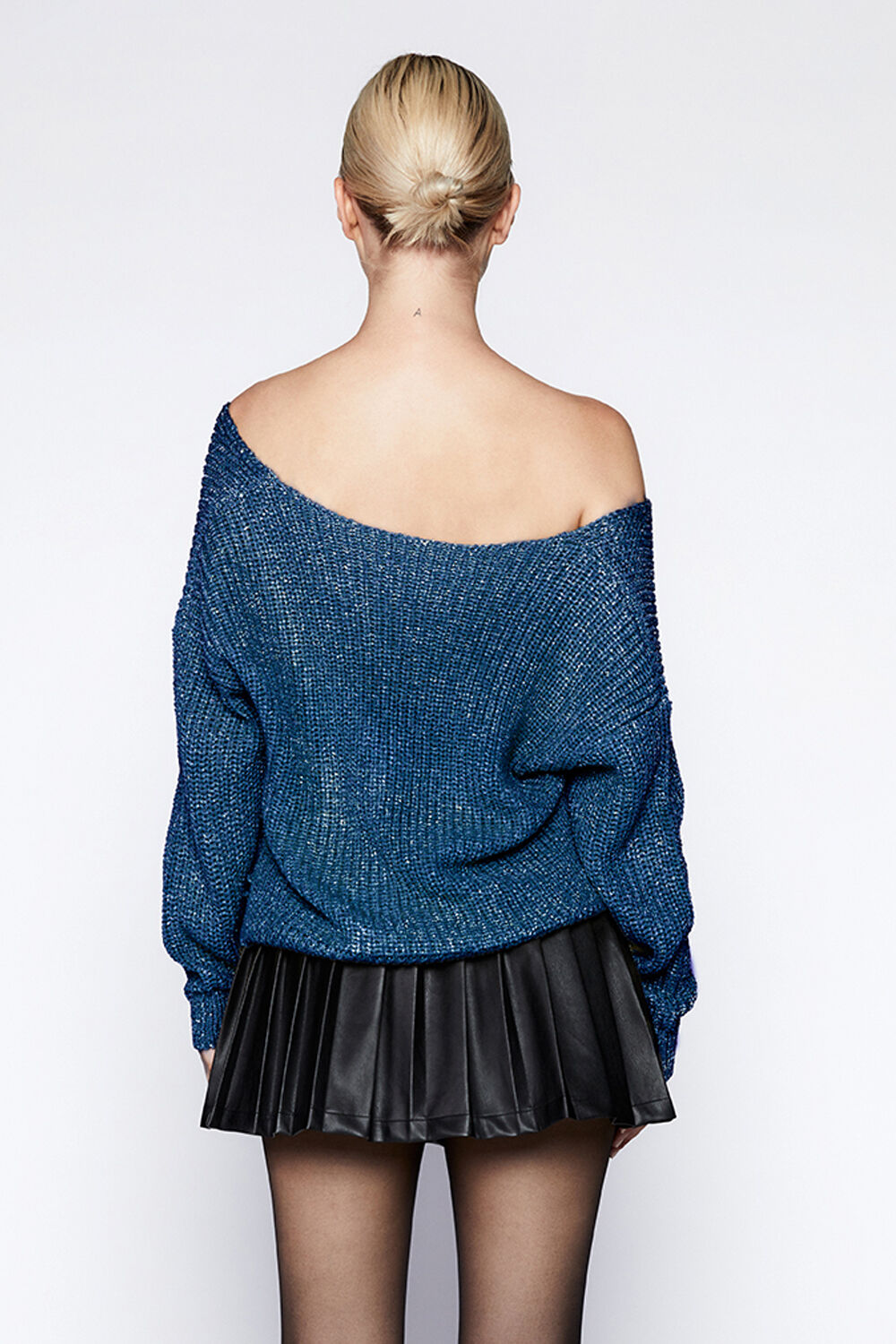 LUREX KNIT CARDI in colour DAZZLING BLUE