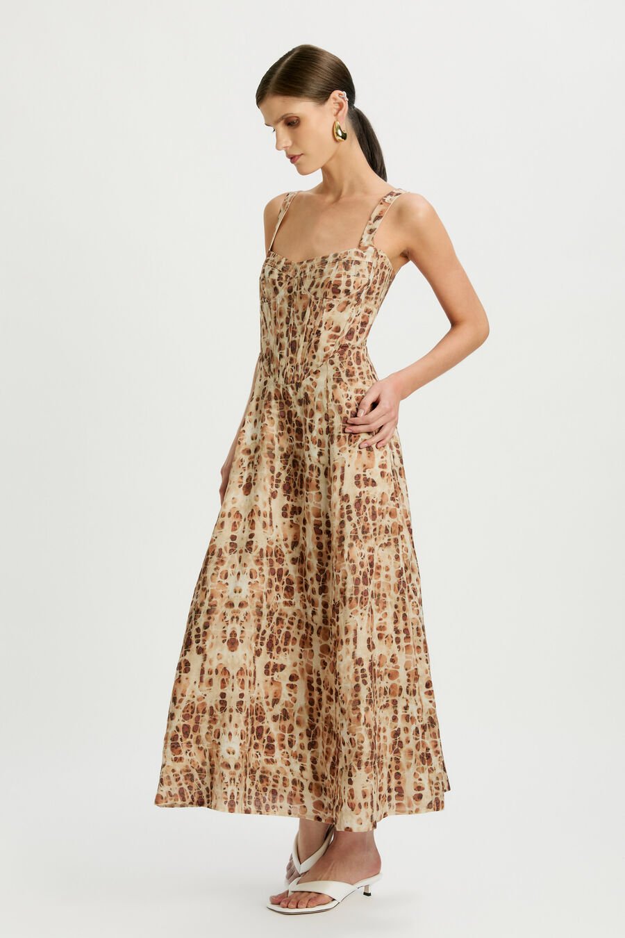 Lilah Corset Midi Dress