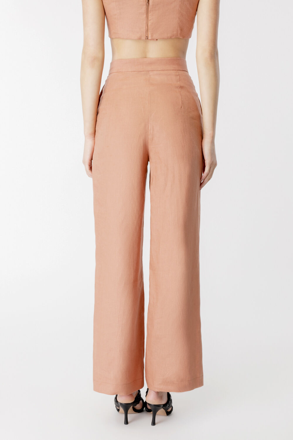 LANI TUCK PANT in colour CAVIAR