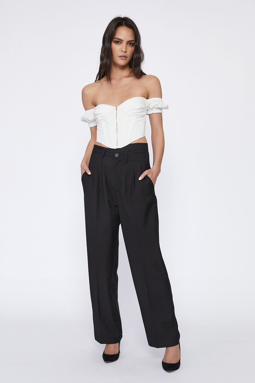 LENA CORSET BUSTIER in colour BRIGHT WHITE