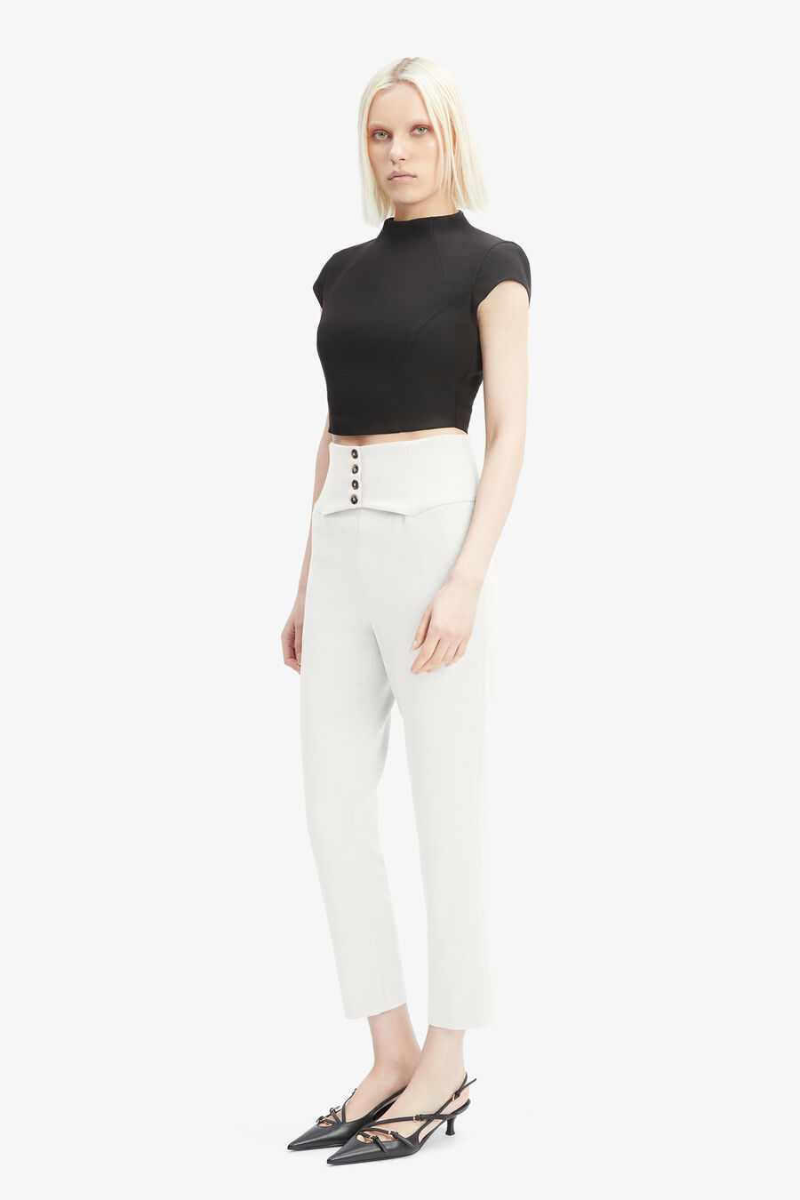 CORSET PANT in colour ORCHIDWHT