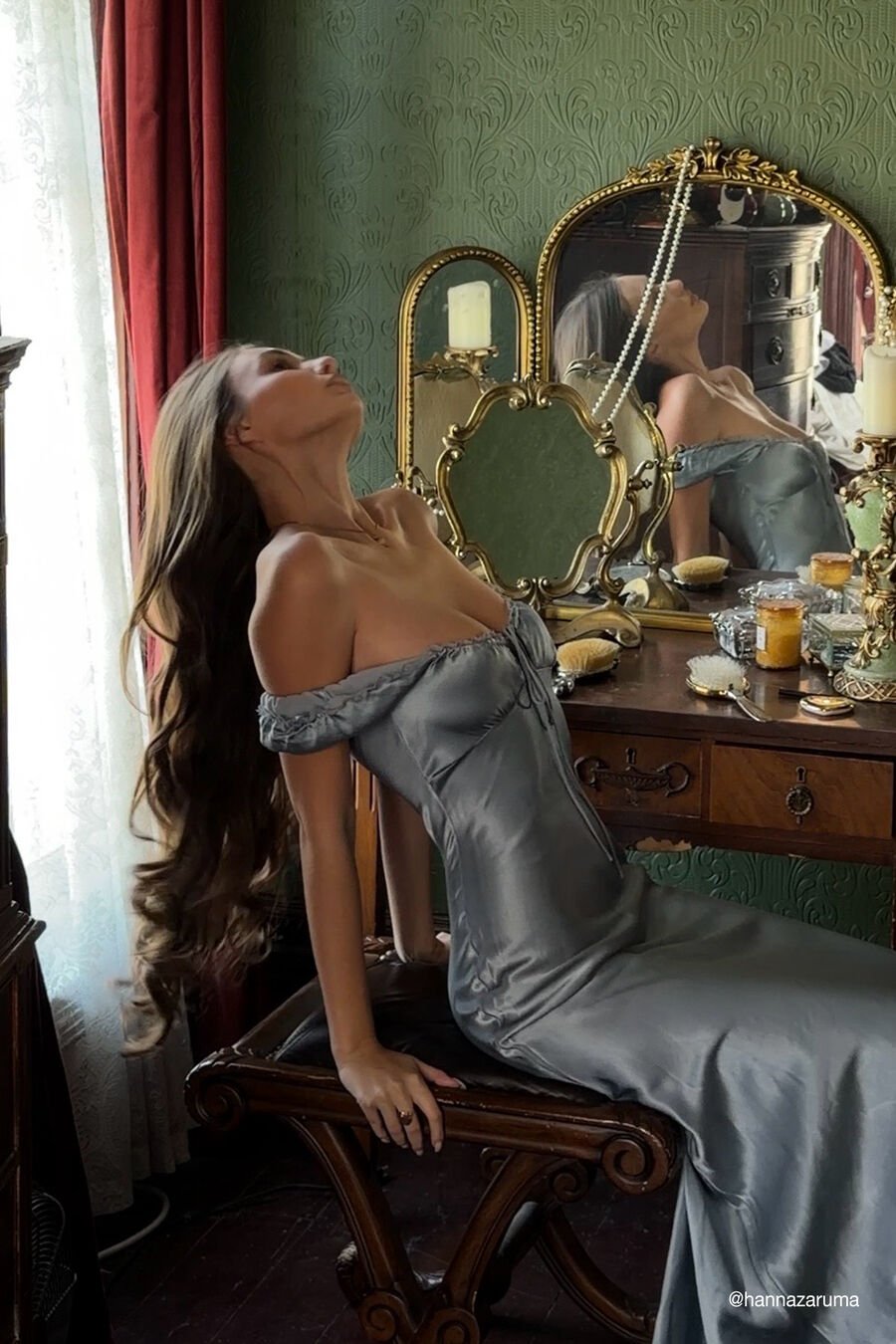 Stasia Satin Maxi Slip Dress