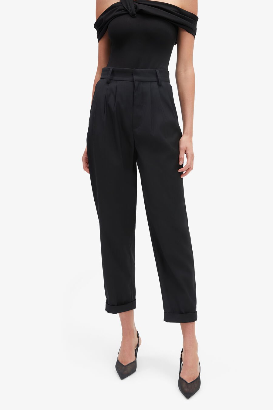 ELANDRA WIDE PANT in colour BLACK