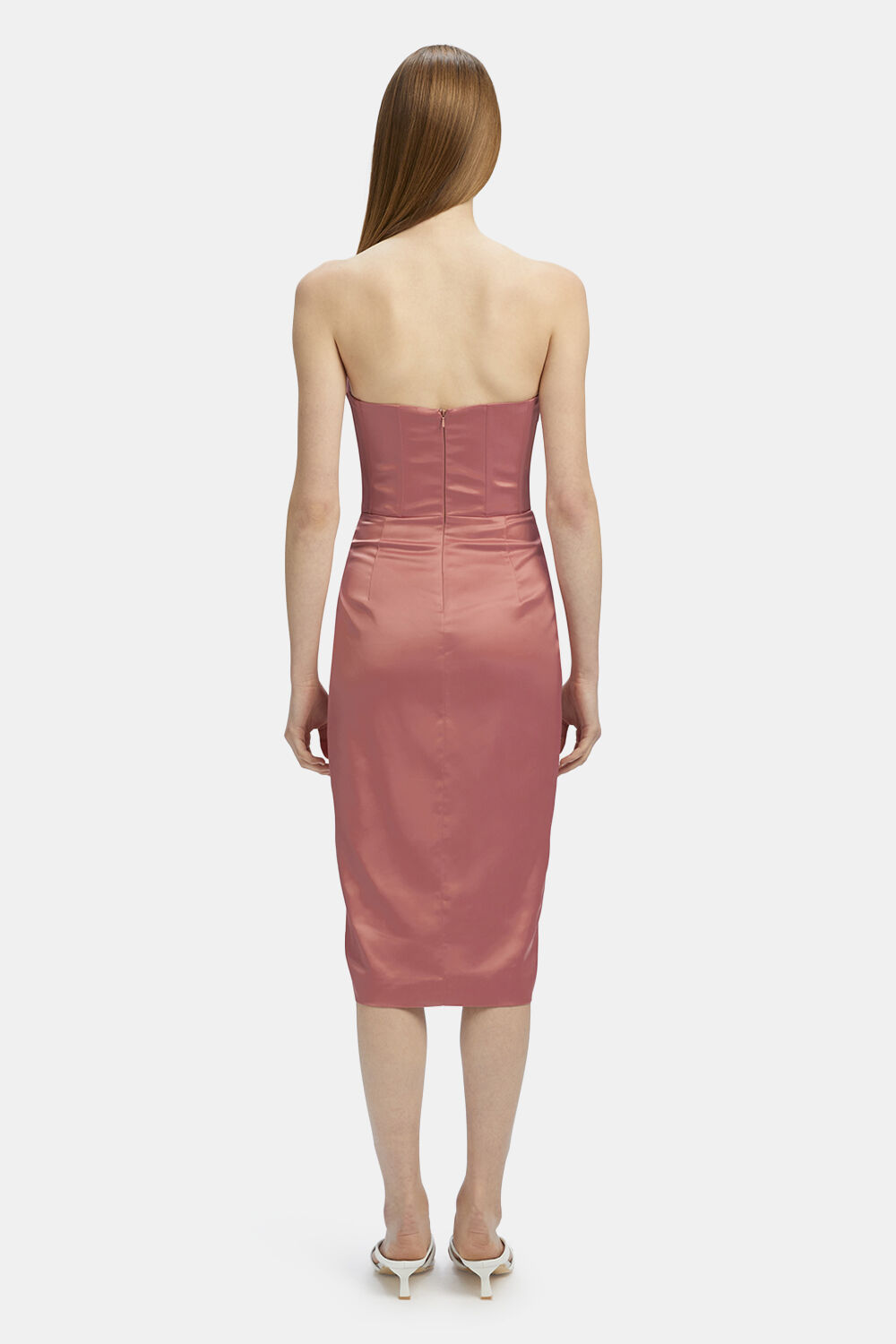 JAMILA CORSET DRESS in colour MELLOW ROSE