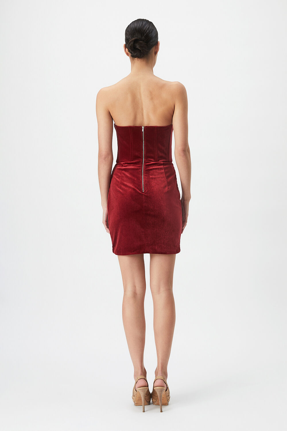 CLAUDETTE MINI DRESS in colour PICANTE