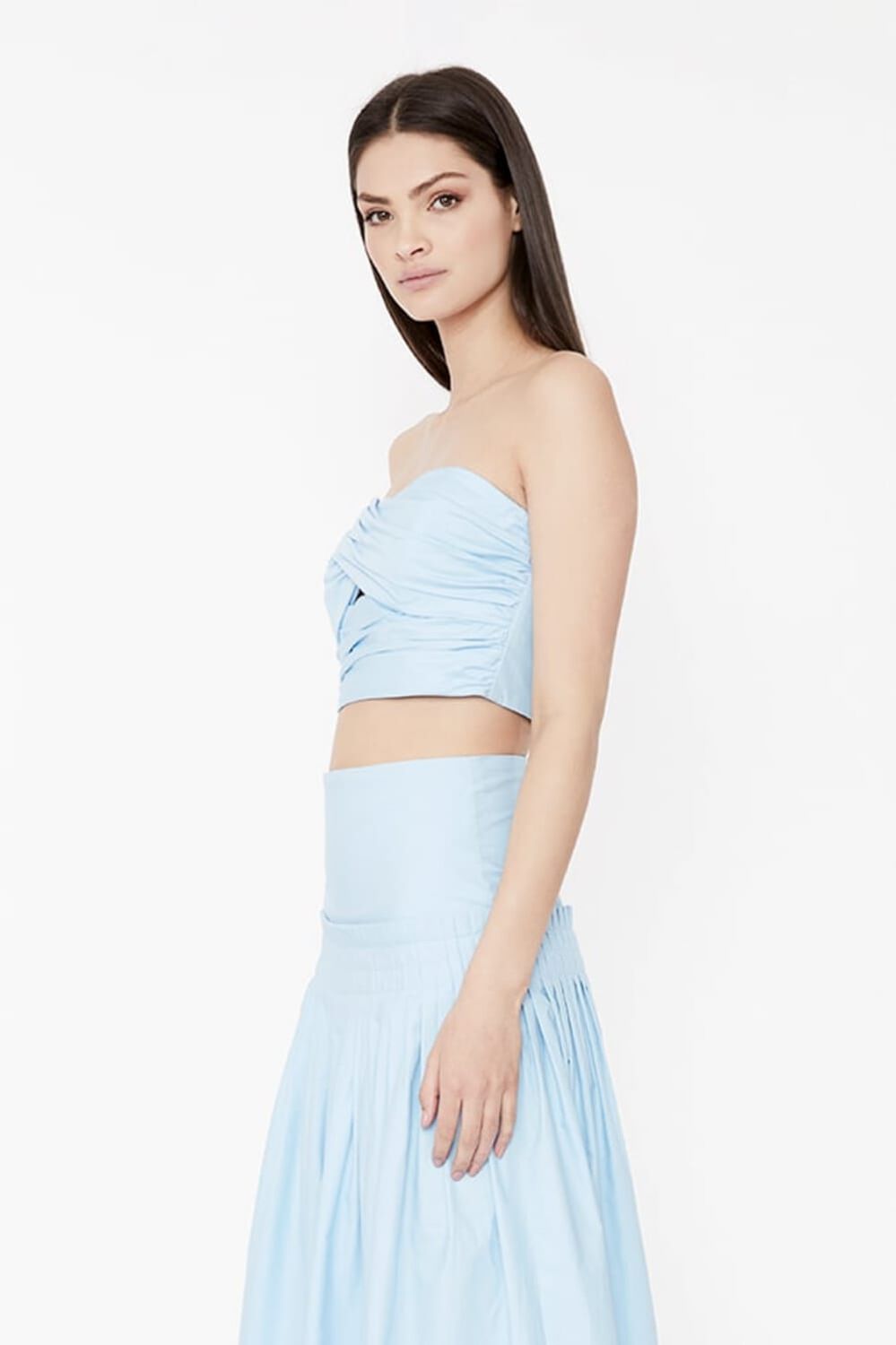 JADA TWIST TOP in colour CERULEAN