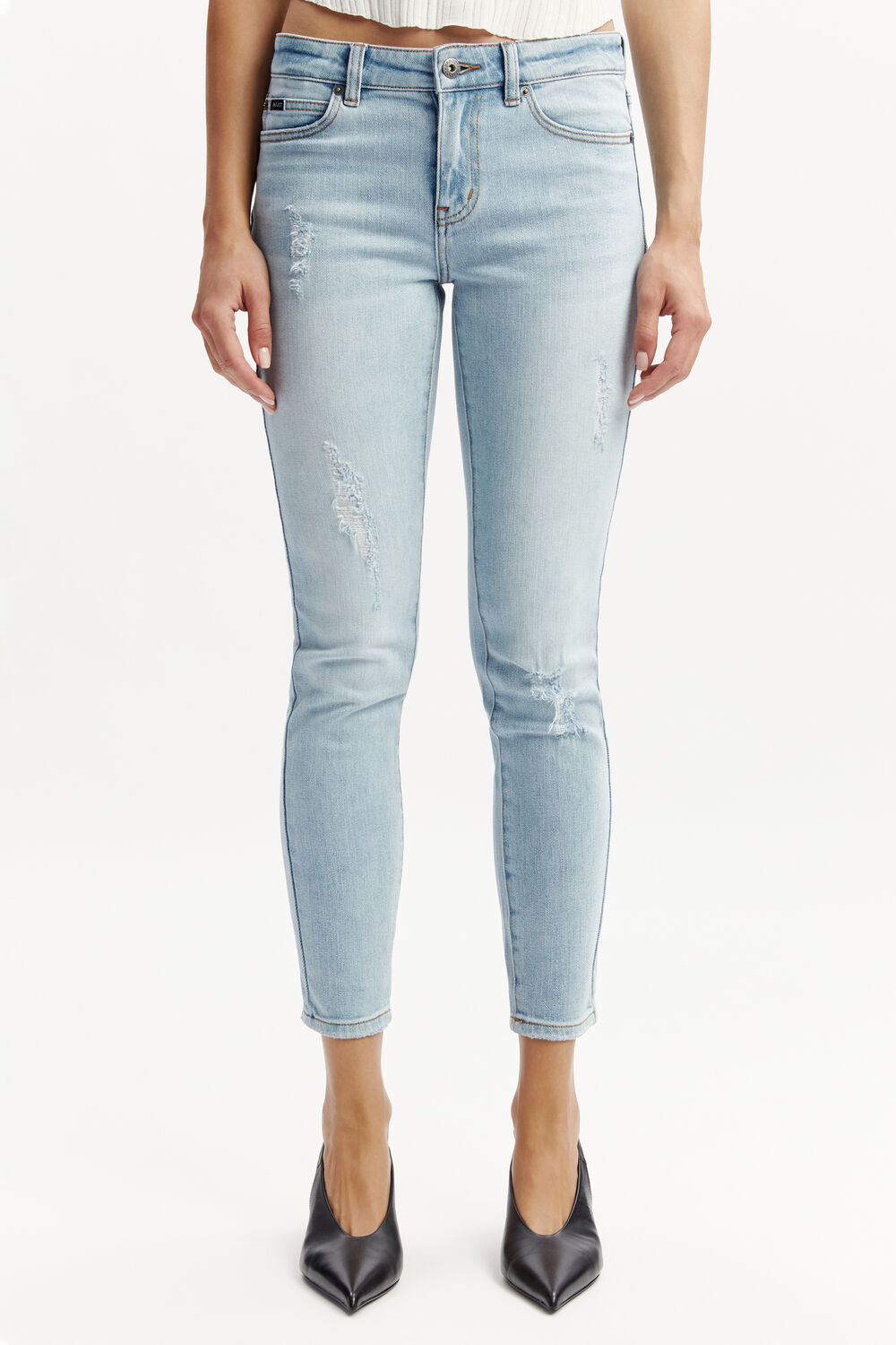 KATE LOW RISE JEAN in colour NIGHTSHADOW BLUE