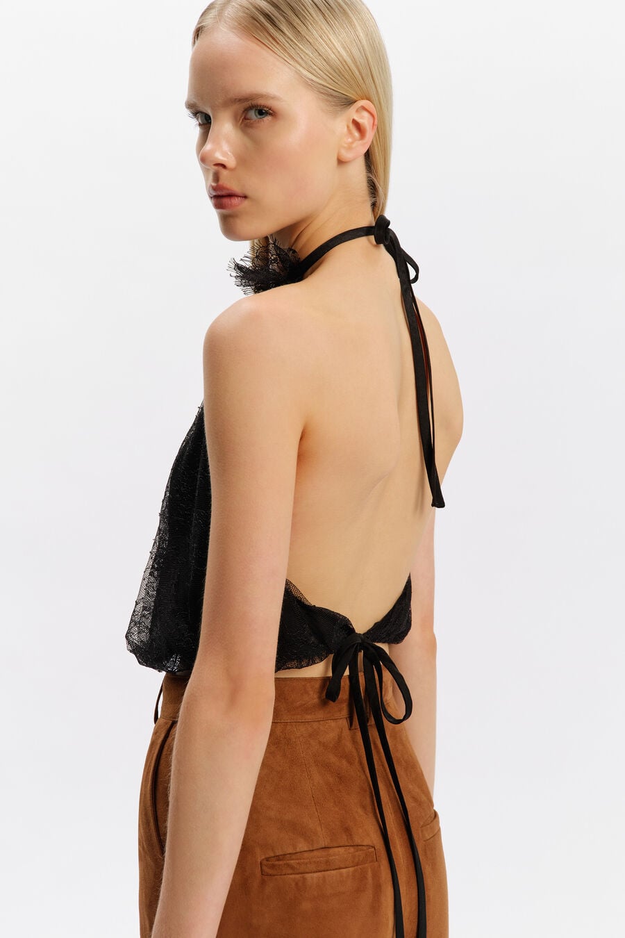 Emina Lace Halter Neck Top