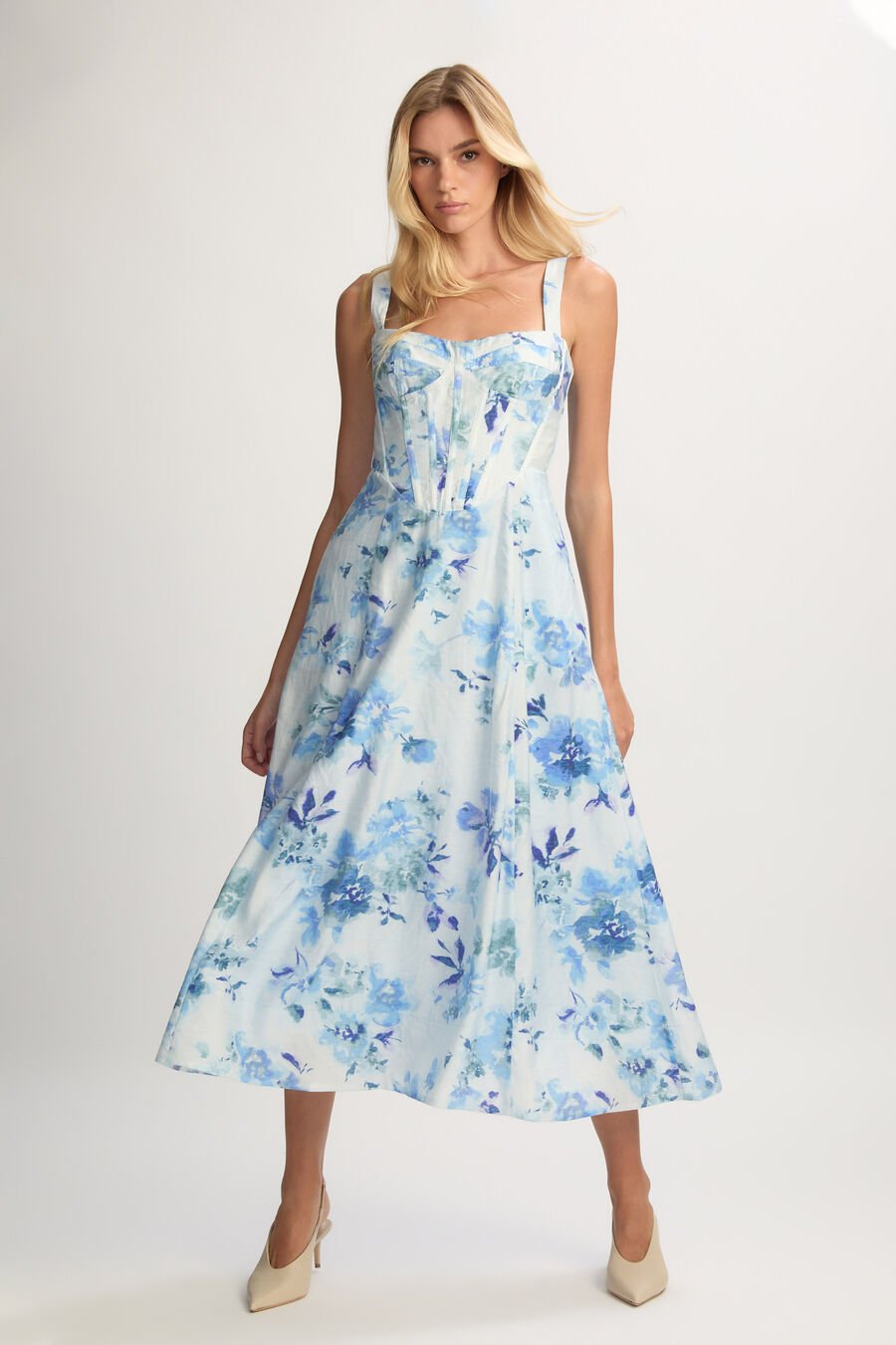 Lilah Corset Midi Dress