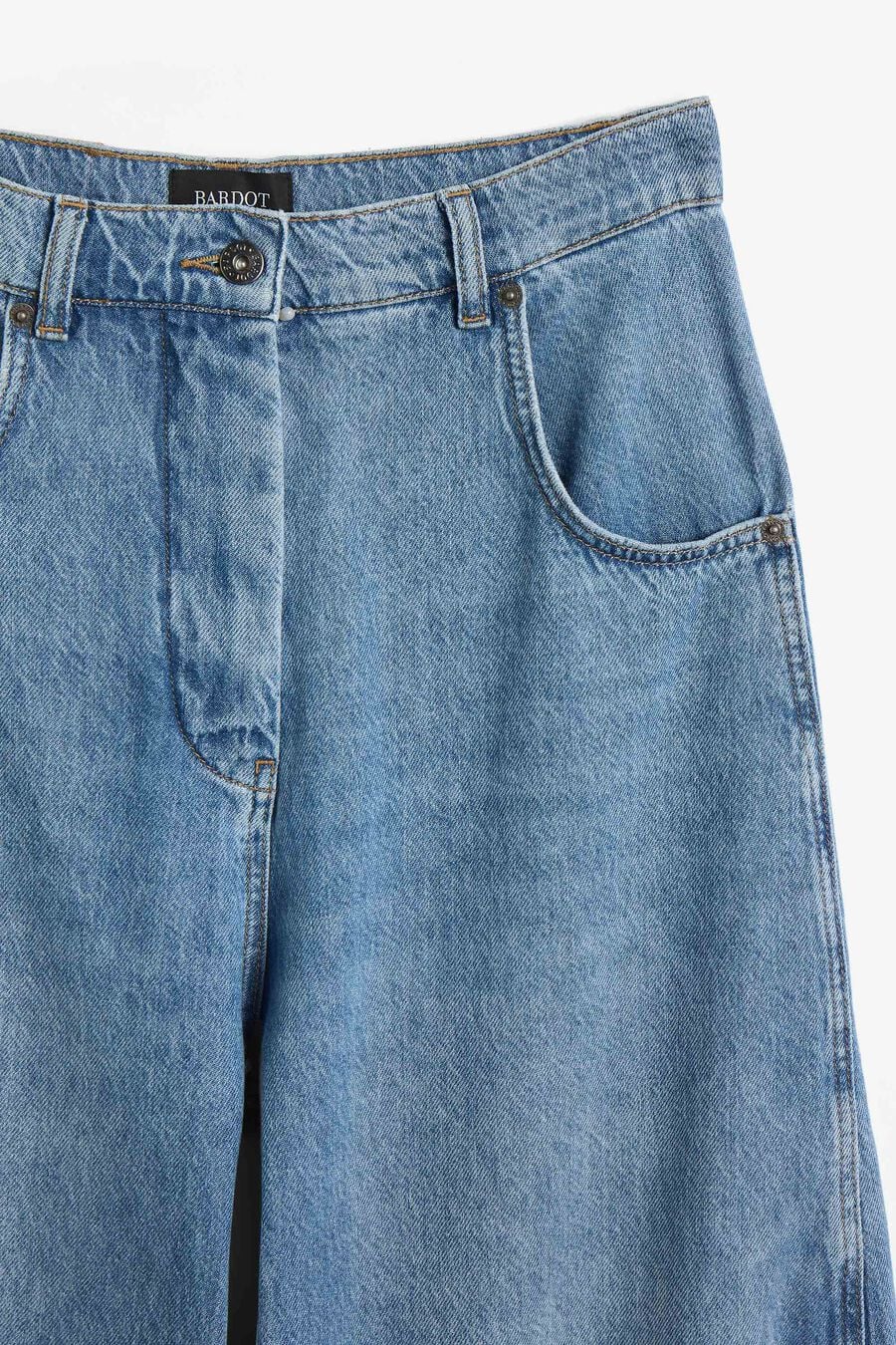 030 High Rise Barrel Leg Jean