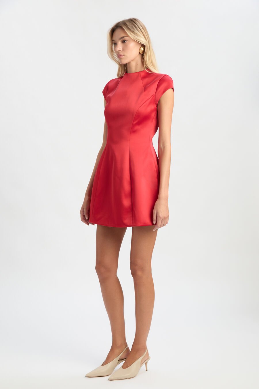 Delphi Hourglass Satin Dress