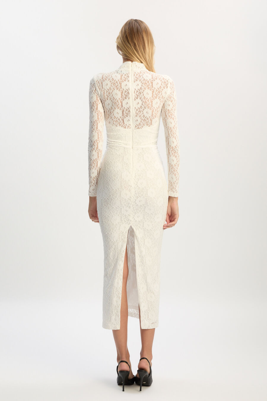 Carmen Lace Corset Midi Dress