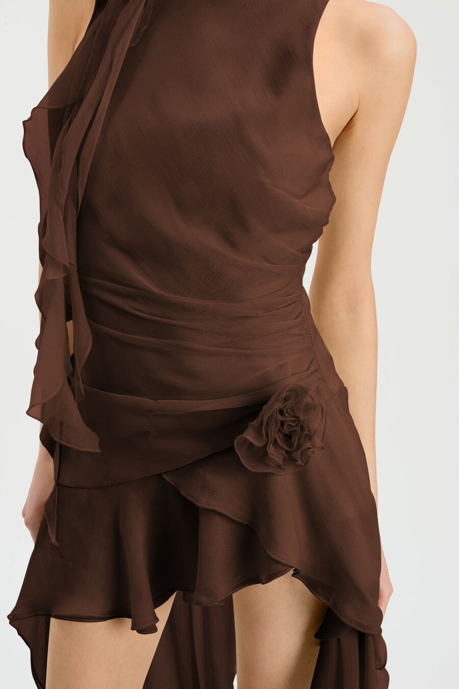 Ivana Georgette High Low Dress