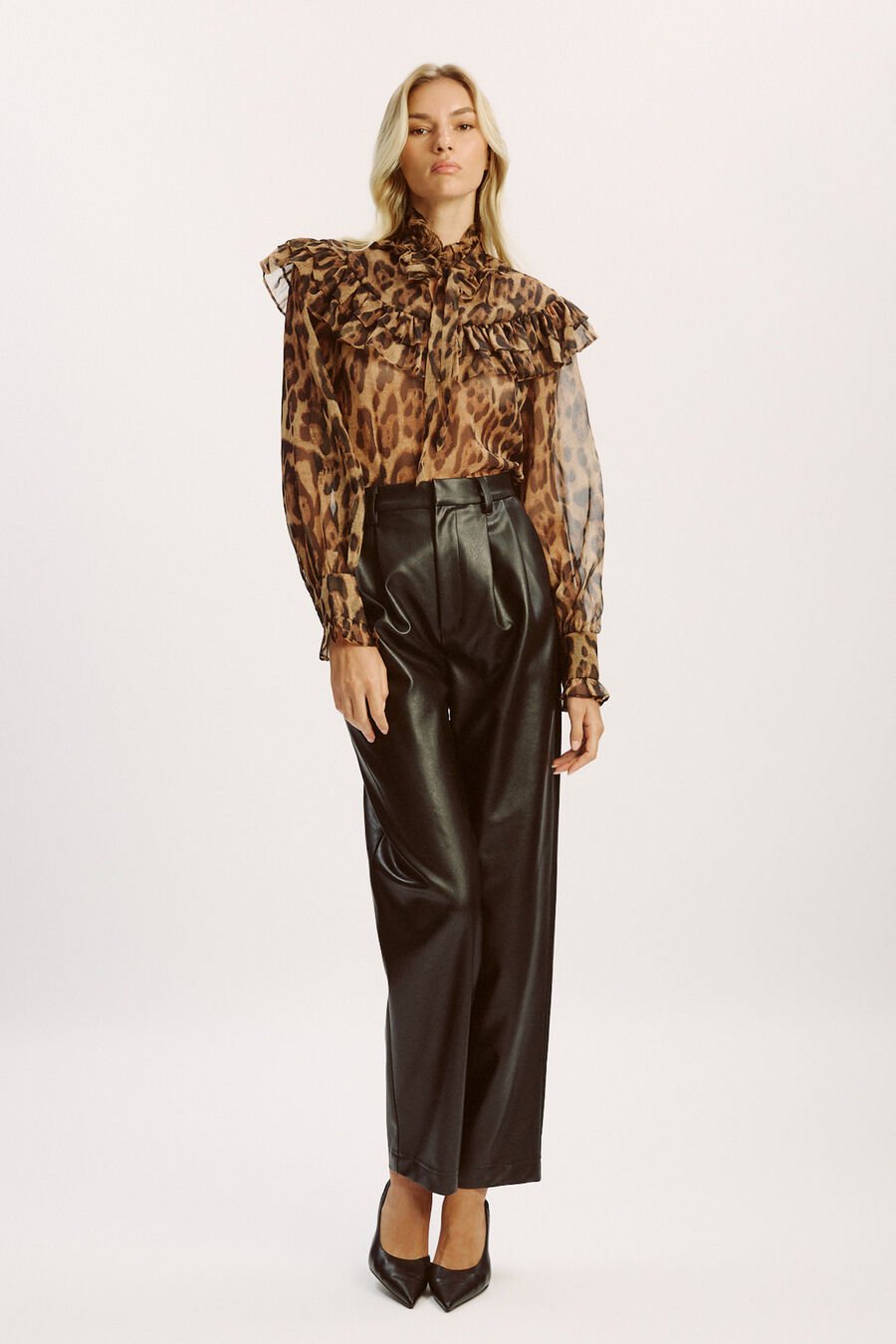 Fiorella Leopard Blouse