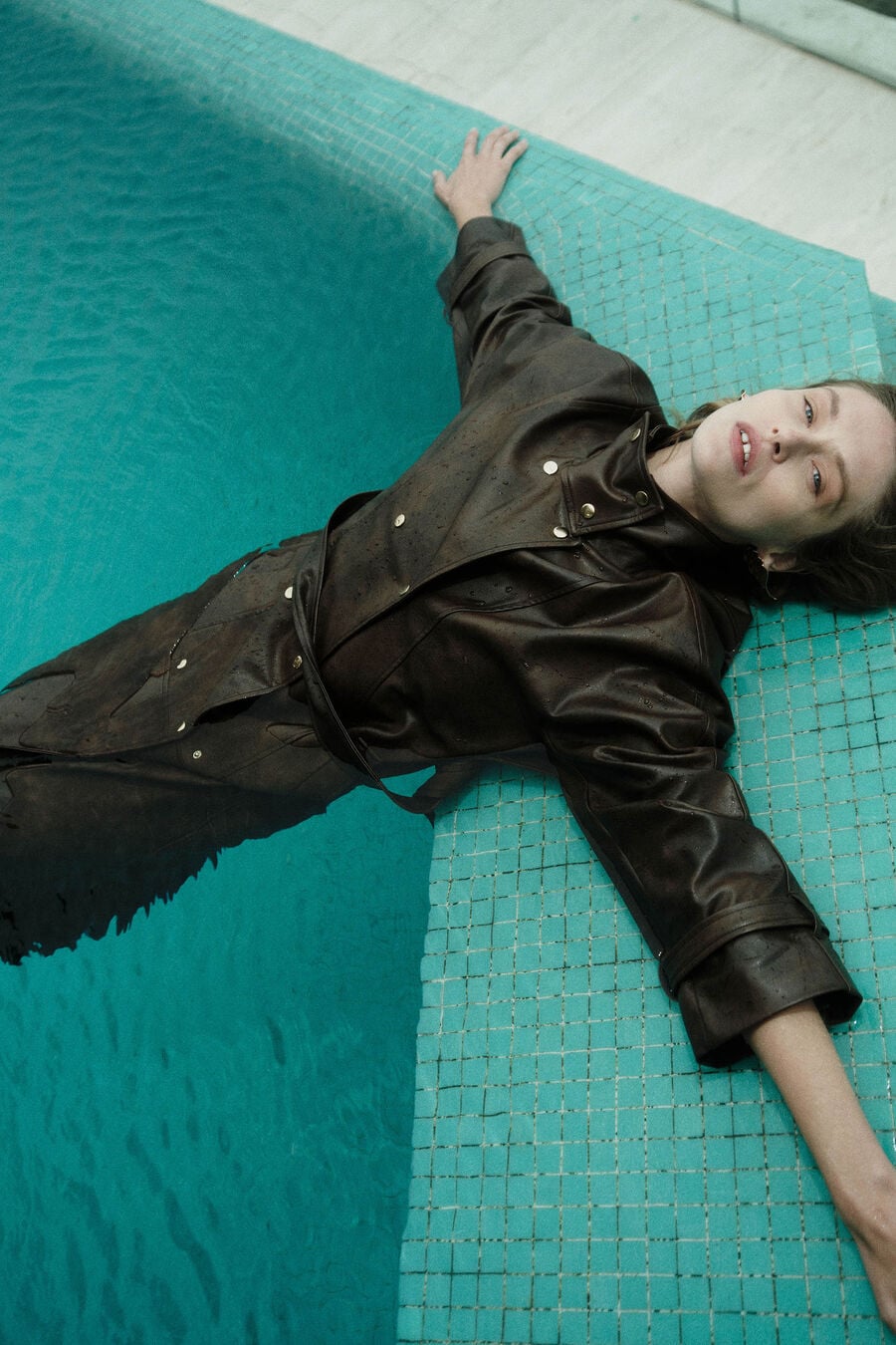 Milana Vegan Leather Trench