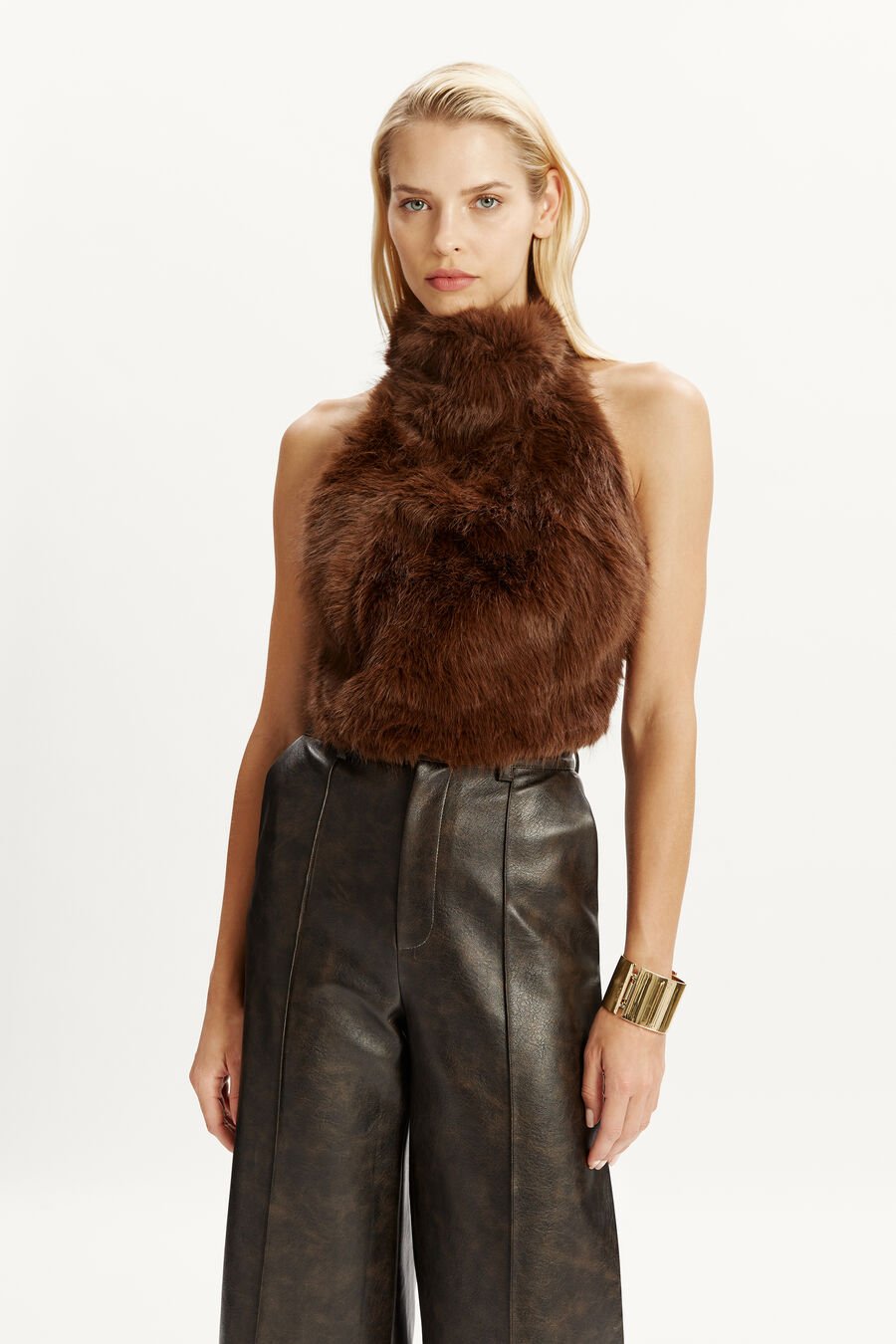 Juliette Faux Fur Top