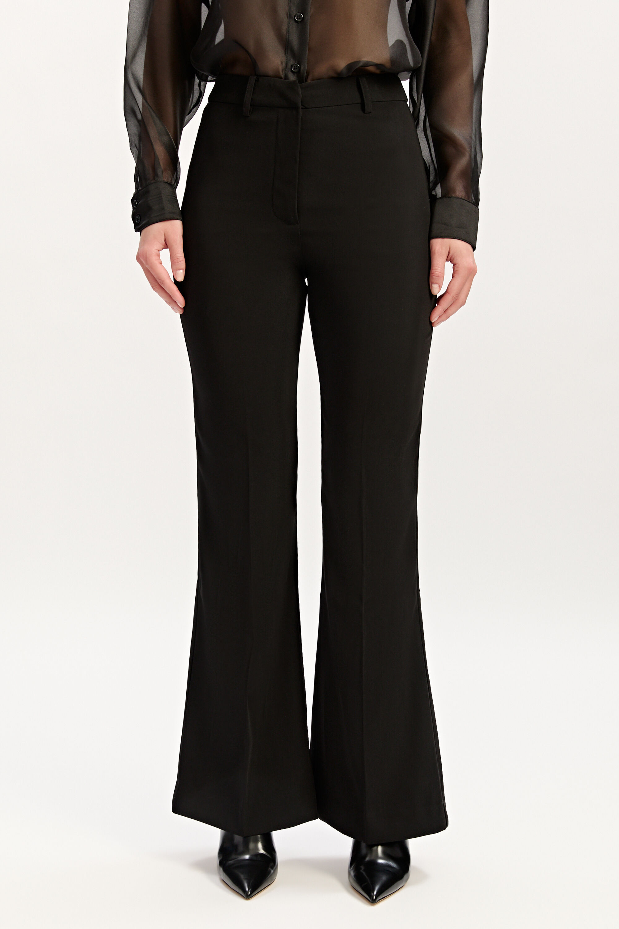 Halifax Slim Flare Pant In Black | Bardot