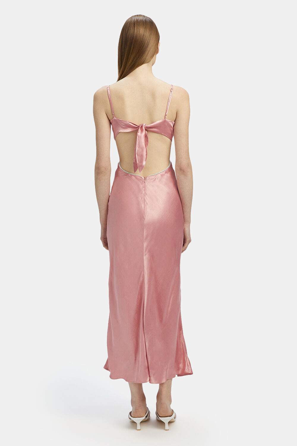 ROME DIAMONTE SLIP DRESS in colour VANILLA CREAM