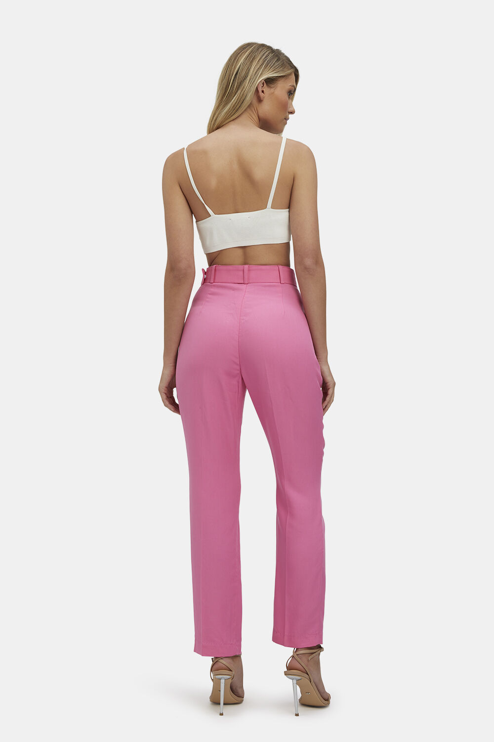 THERESE BUCKLE PANT in colour SACHET PINK
