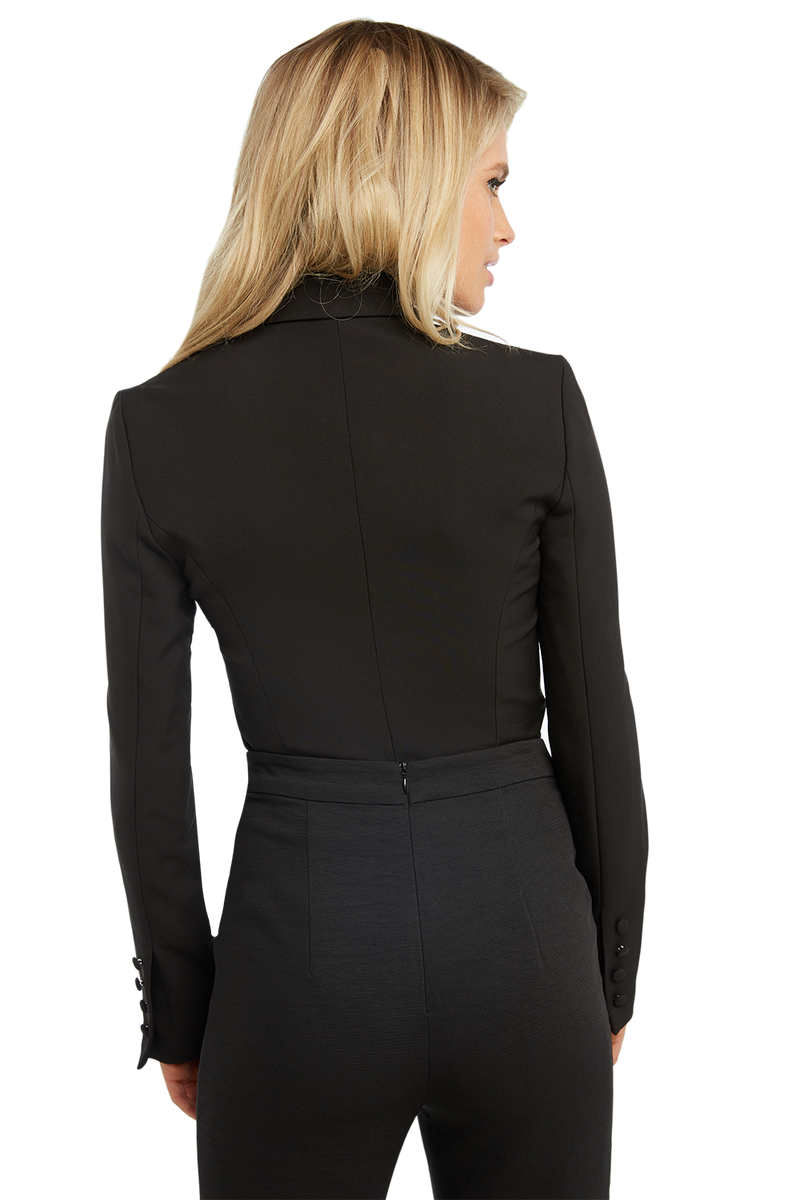 Black blazer bodysuit clearance