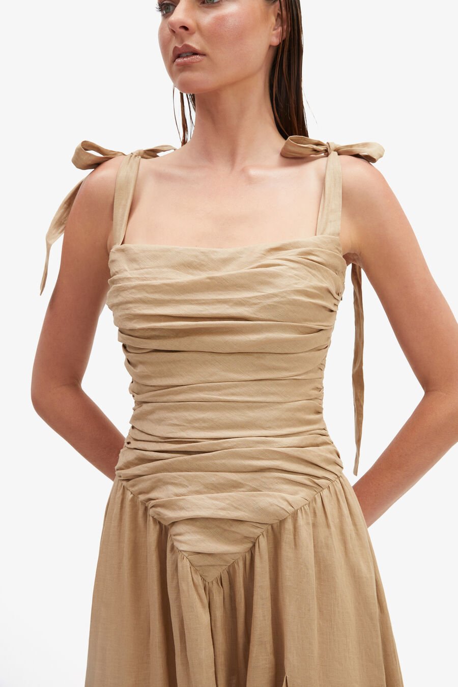 Mirelle Linen Maxi Dress