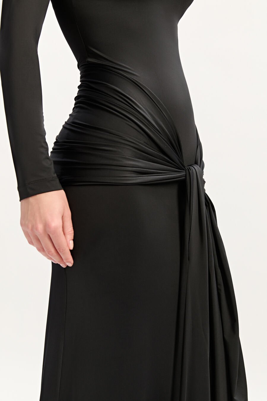 Alix Maxi Tie Front Dress