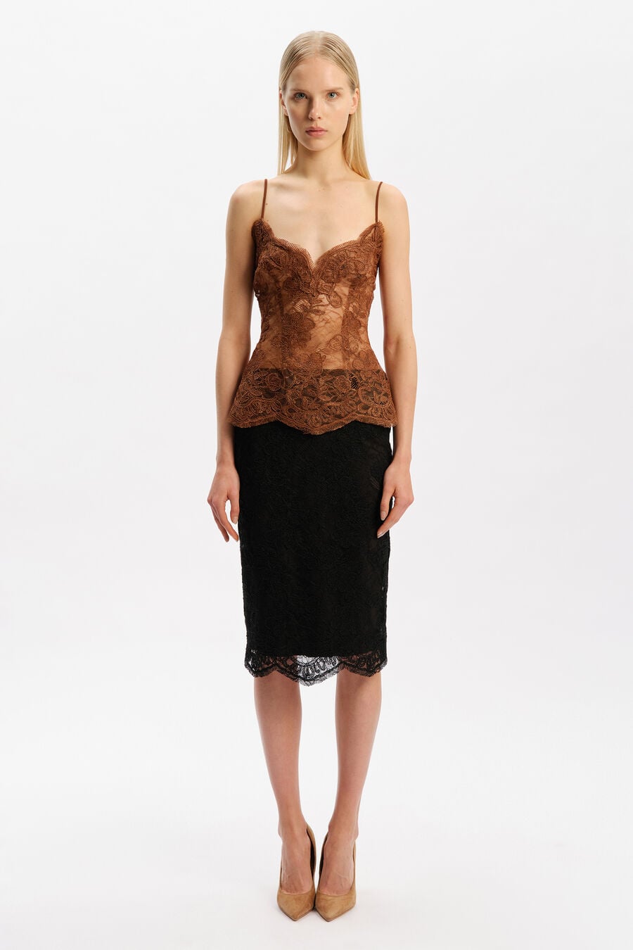Andrina Lace Fitted Top