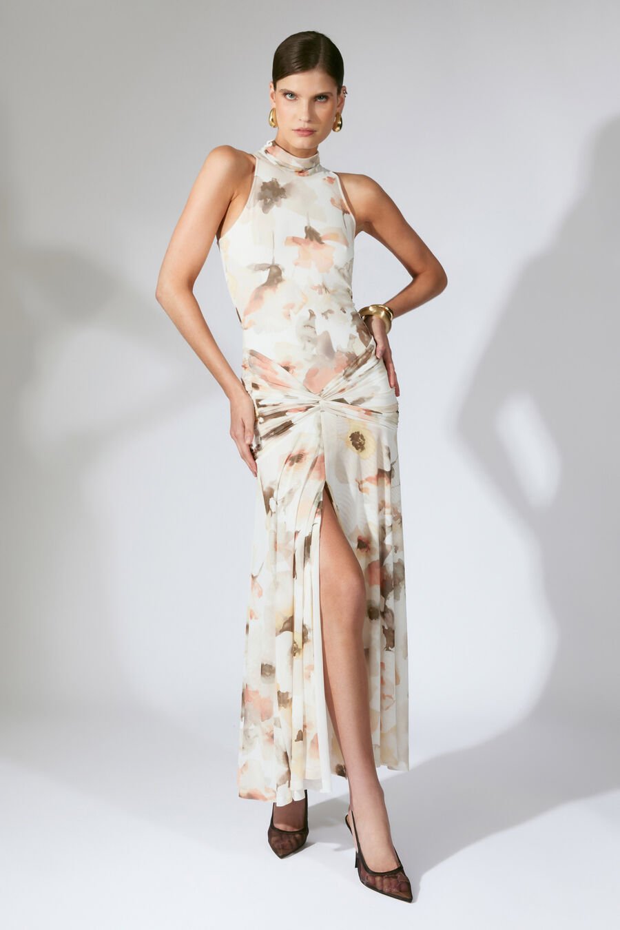 Leanna Mesh Midi Dress